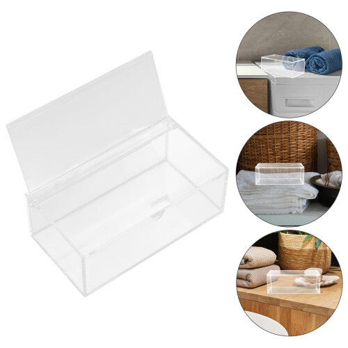 Laundry Sheets Container Clear Dryer Sheet Holder 1Pack 1