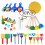 Washable Paint Toys Sponge Soft Art Brushes (30 Count) 1