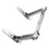 unbranded Microwave Oven Stand over The Range Small Folding Shelf Rack Silver 1