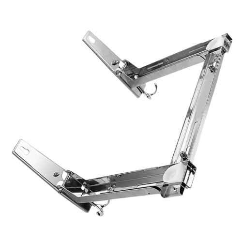 unbranded Microwave Oven Stand over The Range Small Folding Shelf Rack Silver