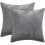 Flannel Pillow Cases 26x26 in, 2 Pack, Zip Closure 5