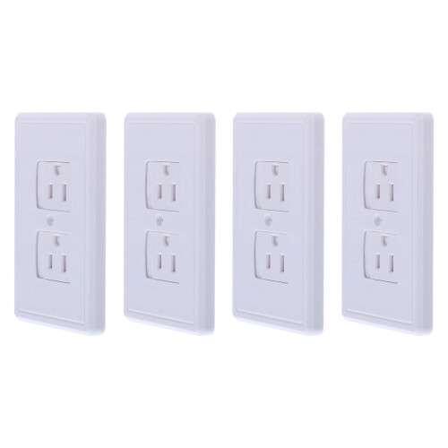unbranded 4 Pcs Wall Plug Protector Socket Protective Covers Protection Cap Child