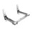 unbranded Microwave Oven Stand over The Range Small Folding Shelf Rack Silver 4