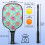 Σετ κουπιών Pickleball από fiberglass με λουλούδια και 2 μπάλες και τσάντα – Συμβατό με 3