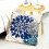 Conjunto de 2 capas de almofada decorativas em linho azul, 45x45cm (18x18 polegadas). 4