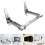 unbranded Microwave Oven Stand over The Range Small Folding Shelf Rack Silver 6