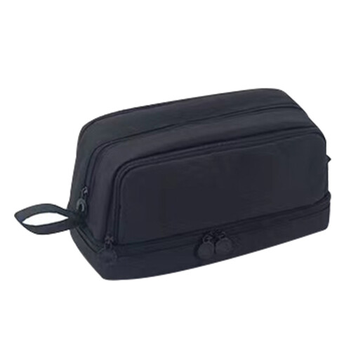 Multi-Layer 4-Window Large-Capacity Pencil Case - Black, Japanese Stationery Material 1