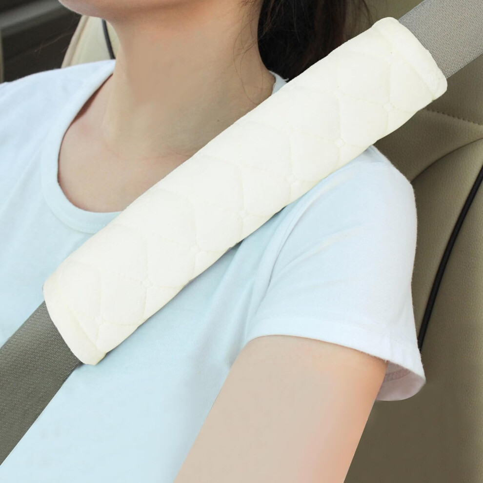 2 Pcs Soft Auto Seat Belt Cover Seatbelt Cushions Shoulder Pad For A More Comfortable Driving Compatible With All Cars And Backpack 9193271613206