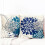 Conjunto de 2 capas de almofada decorativas em linho azul, 45x45cm (18x18 polegadas). 2
