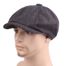 Cappello da pittore da uomo in cotone grigio scuro SSKFHGI, cappello da strillone europeo e americano Aliexpress
