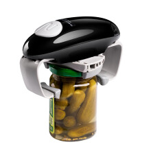 YUET Electric Opener Can Jar Bottle Openers Smooth Edge Portable One Touch Automatic Opening Kitchen Gadget Tool Battery Operated Hands-Free for