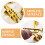 Mini Saxophone Decorations Golden 4 pcs 4.5x2x0.4 cm 7