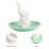 Ceramic jewelry storage tray elephant ring holder green 5