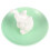 Ceramic jewelry storage tray elephant ring holder green 4