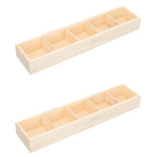 Lot de 2 sachets de sucre, accessoires pour café et sachets de thé, organisateur pour tiroir, boîte en bois