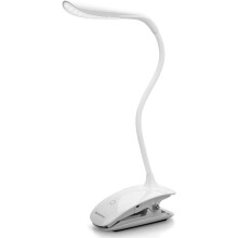 USB oplaadbare boekenlamp met clip, 3 helderheidsniveaus, 360 verstelbaar, aanraakgevoelige LED-lamp voor kinderen en volwassenen – compatibel