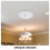 FRCOLOR White Ceiling Medallion for Modern Light Fixture Decor 7