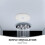 FRCOLOR White Ceiling Medallion for Modern Light Fixture Decor 5