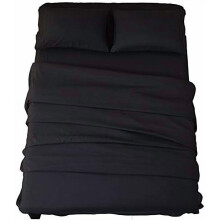 Beddengoedset van superzachte microvezel met 1800 draden per inch, luxe Egyptisch beddengoed, 45 cm diepe hoes, kreukvrij en hypoallergeen - 3-delig