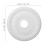 FRCOLOR White Ceiling Medallion for Modern Light Fixture Decor 2