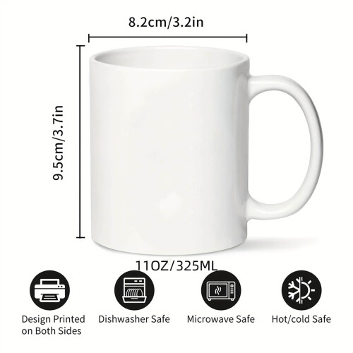 Mug caife ceirmeach pearsantaithe 11oz 2