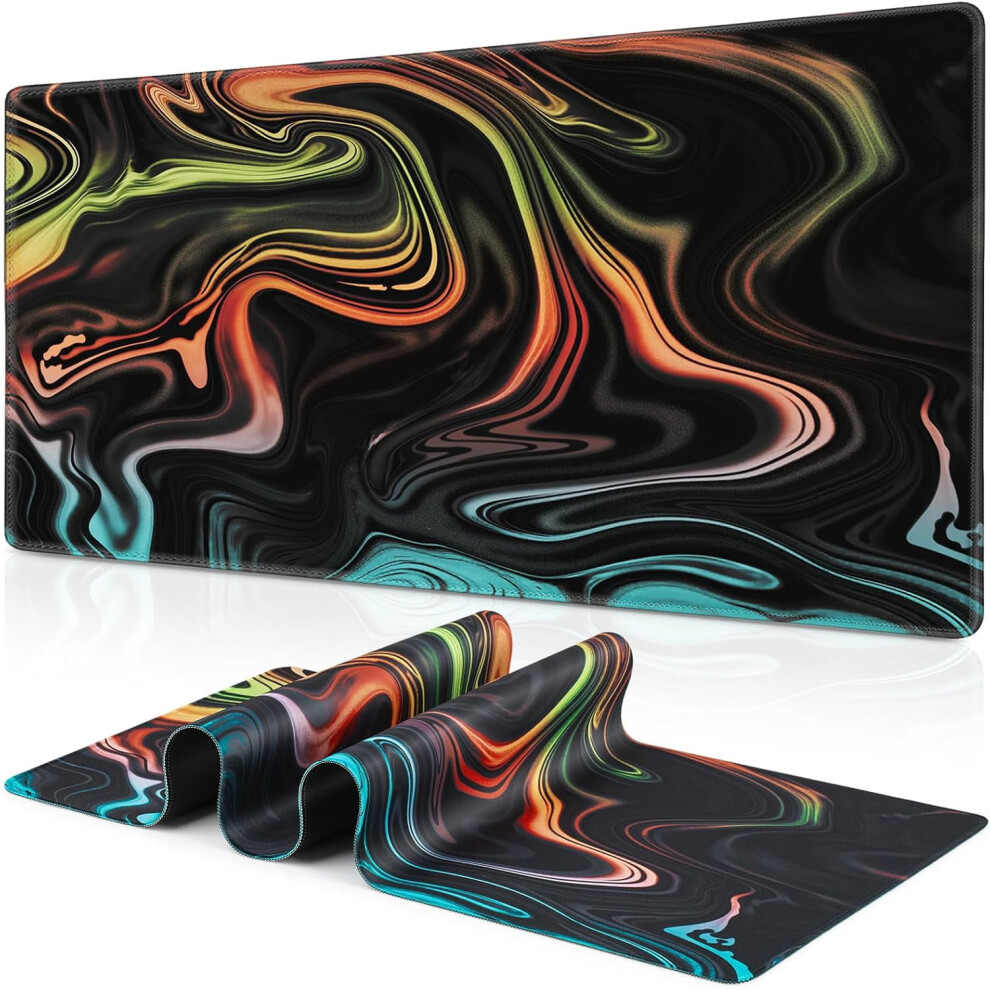 Fluid Pattern Gaming Mouse Pad 90 X 40 Cm 9450273211817