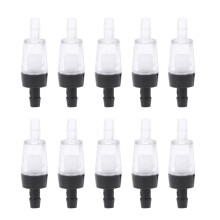 20 PCS Aquarium Air Pump Check Valves Plastic One Way Non-return Check for Fish Tank (Black)