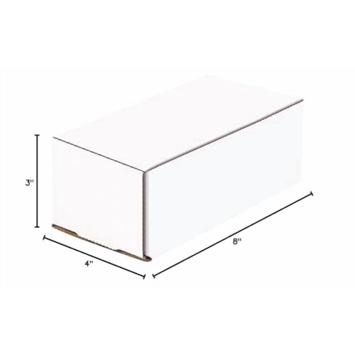 BM843 8"Μ x 4"Π x 3"Υ, Λευκό (Συσκευασία των 50) 2