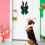 Easter Bunny Ear Bow Decor Green Fabric 15.74 Inch 3