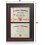 Double diploma frame 8.5x11 certificates 14x20 cherry wood 3