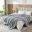 King Size Flannel Fleece Throw Blanket Grey 1