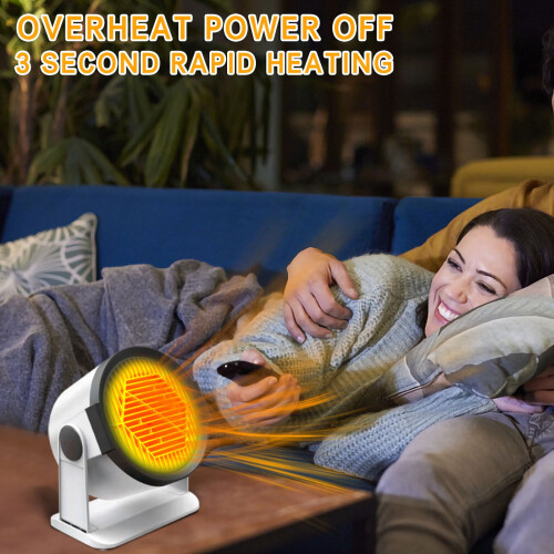 Φορητή θερμάστρα γραφείου 400W – Ζεστός & Κρύος Άνεμος, Συμβατή με Μικρούς Χώρους 1