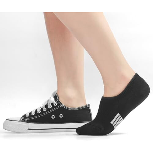 Gepolsterte, unsichtbare Damensocken, niedrig geschnitten, 4 oder 6 Paar 1