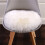 Oxodoi Modern Plush White Solid Print Area Rugs, 23.6" 7