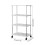 Mobile Storage Rack with Wheels, 4 Hooks, Space-Saving Vertical Design, Sturdy Frame, Durable & Deformation-Resistant – Ideal for Kitchen & Bathroom 3