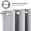 Light Grey Grommet Curtains 42x63in (2 Panels) 4