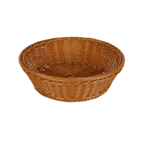 Plastic Imitation Rattan Storage Basket – 30x30x9cm 1