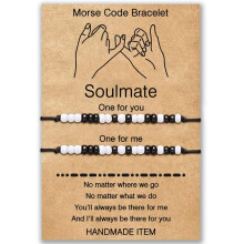 Partnerarmbänder, „Ich liebe dich“-Morsecode-Armband, Weihnachtsgeschenk für den Freund, Partnerarmbänder für Fernbeziehungen