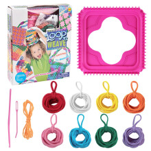 Kit de artesanato faça-você-mesmo com corda elástica para tricô, 8 cores, ideal para fazer pulseiras e tiaras artesanais. Dispositivo criativo
