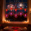 LED Valentinsdagsgardinlys med sugekopper520 4