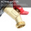Robinet de evacuare rezervor IBC negru, 2" la 1/2" 2