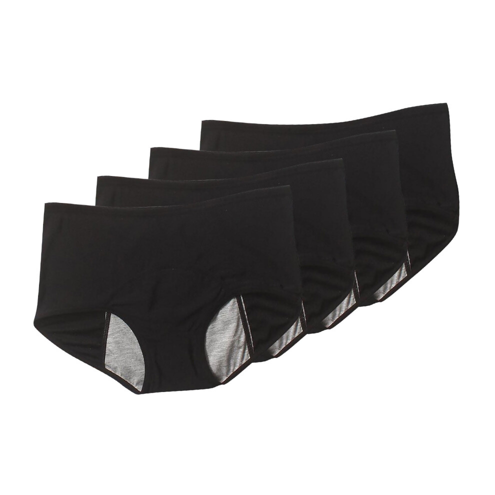 4pc Leak Proof Menstrual Period Panties Women Underwear Physiological Waist Pants,Plus Size Underwear for Women