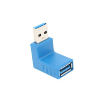 90-graden USB 3.0 mannelijk-naar-vrouwelijk adapter