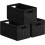 UBBCARE 3-Pack Wicker Baskets, 13.4L8.3H7.1W in, Foldable Rectangular Storage Baskets with Handle, Black – Compatible with Home Organization 1
