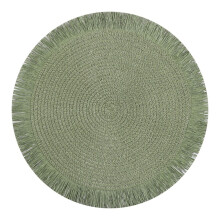Boho Round Cotton Placemats, Rustic Woven & Braided Fall Table Mats – Fade-Safe, Compatible with 2025 Christmas Decor