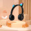 Ασύρματα ακουστικά Bluetooth για αυτιά γάτας για παιδιά και ενήλικες, ελαφριά 4