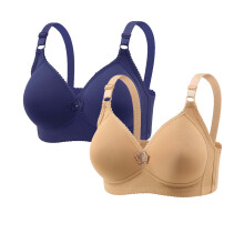 Ensemble de soutien-gorge pour femme, 2 pièces, couleur unie, sans coutures, rehausseur, soutien-gorge doux pour un usage quotidien, sous-vêtements