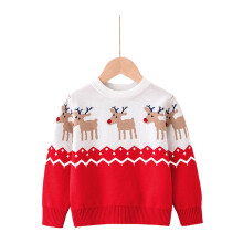 Suéteres navideños para niños y niñas mayores, suéteres cálidos de invierno para niños, suéteres gruesos de cuello redondo, tops estampados.