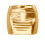 Dam minikjol glitter guld XXL 4