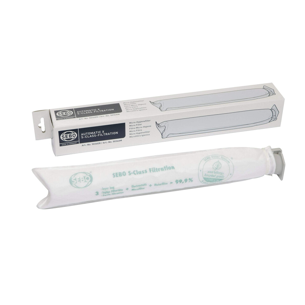 Sebo 5036Er Genuine Vacuum Cleaner Micro Hygiene Filter, White